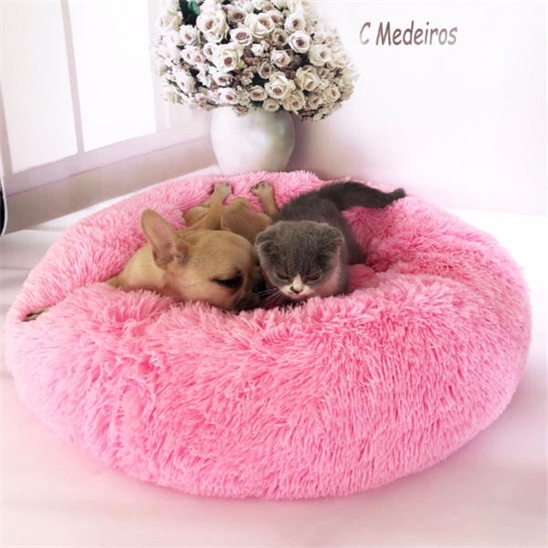 Donut Faux Fur Pet Bed - My Little Fresh