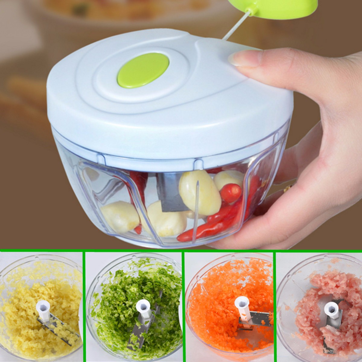 Pull Rope Vegetable Chopper Slicer Mincer - My Little Fresh