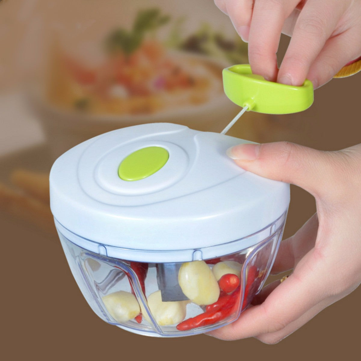 Pull Rope Vegetable Chopper Slicer Mincer - My Little Fresh