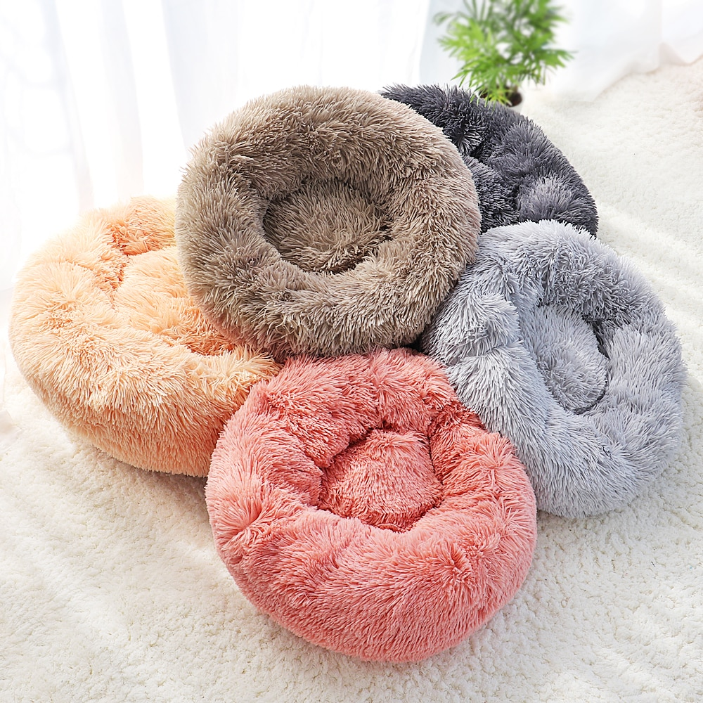 Donut Faux Fur Pet Bed - My Little Fresh