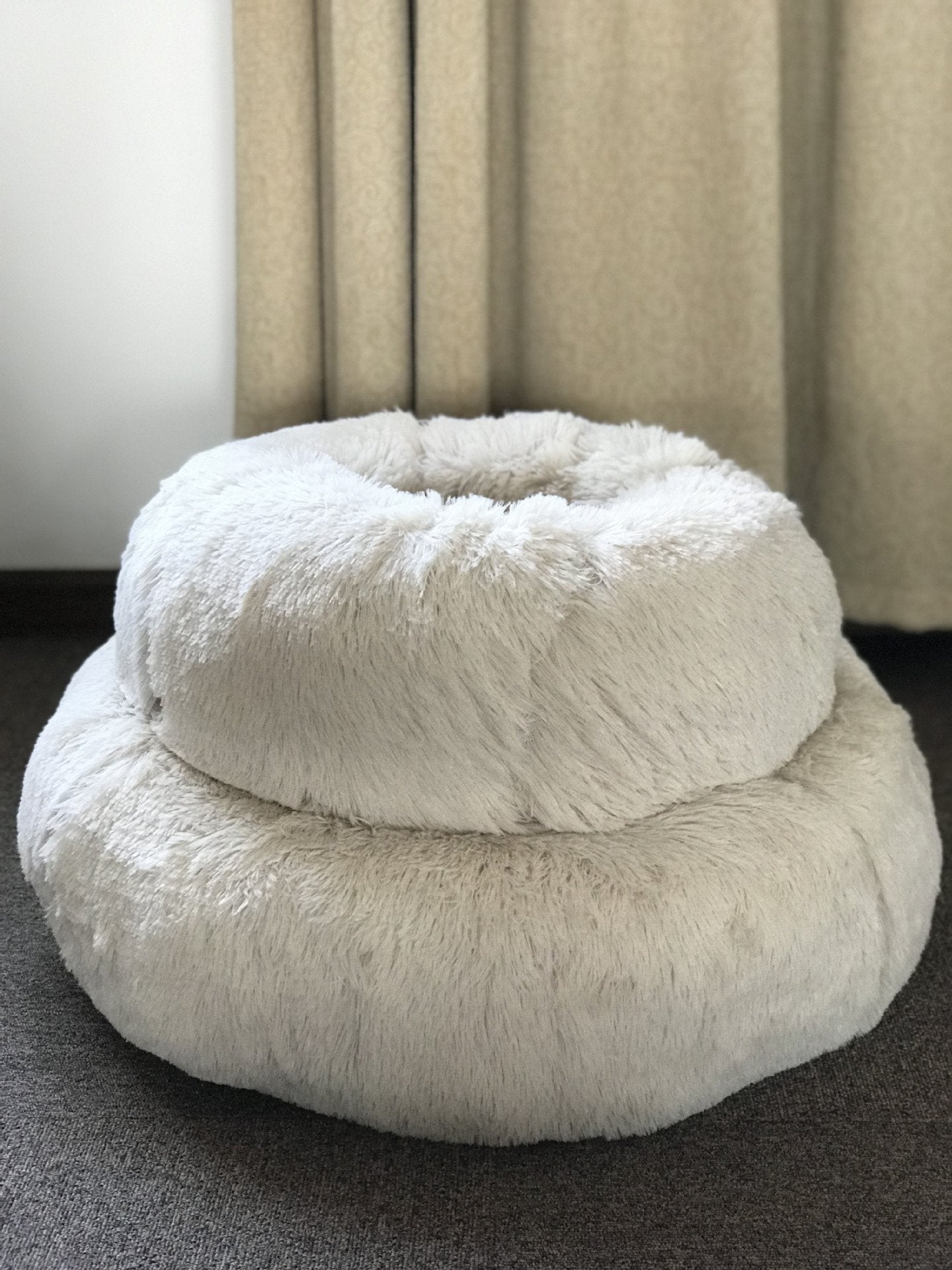 Donut Faux Fur Pet Bed - My Little Fresh