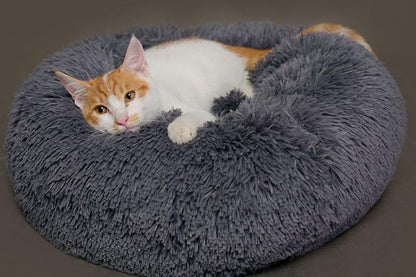 Donut Faux Fur Pet Bed - My Little Fresh