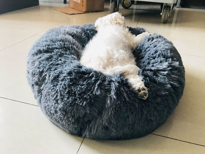 Donut Faux Fur Pet Bed - My Little Fresh