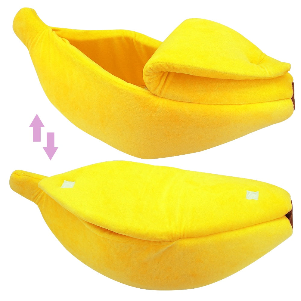 Cute Banana Cat Bed - My Little Fresh