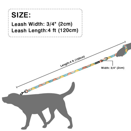 Nylon Printed Dog Leash - My Little Fresh