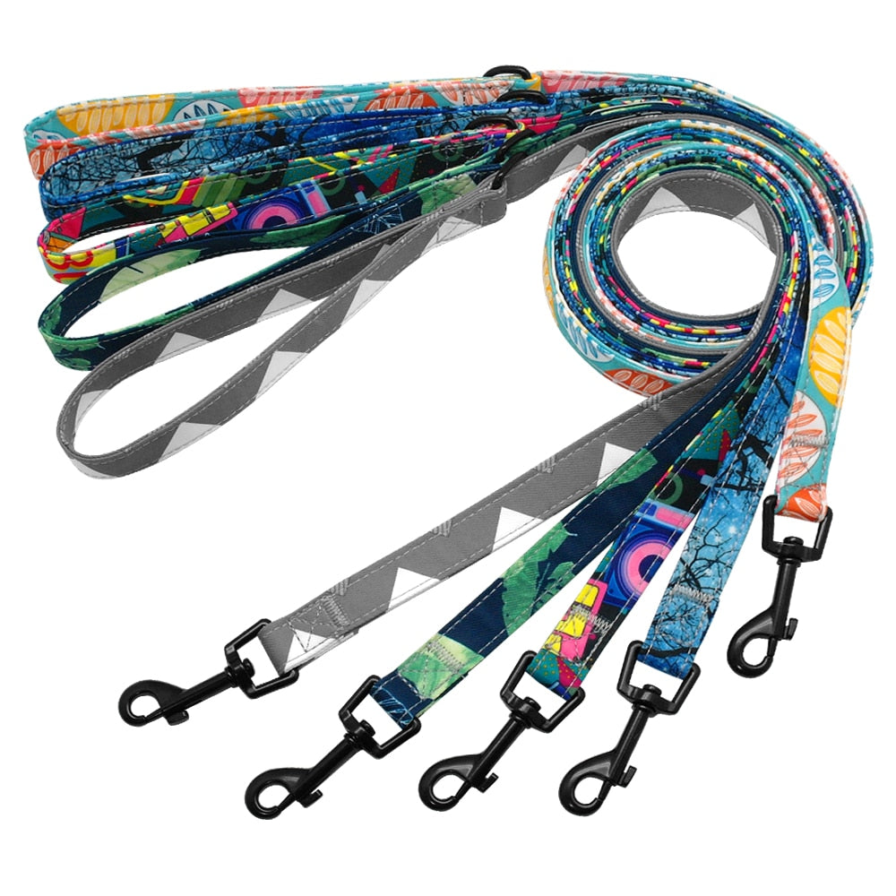 Nylon Printed Dog Leash - My Little Fresh