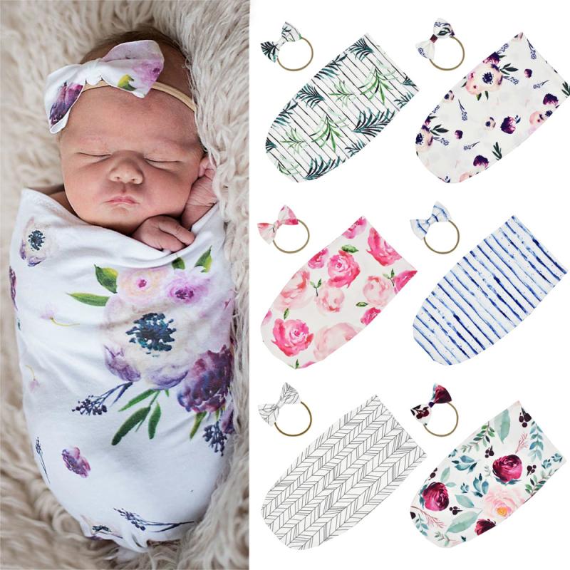 Baby Swaddle With Hair Band - My Little Fresh