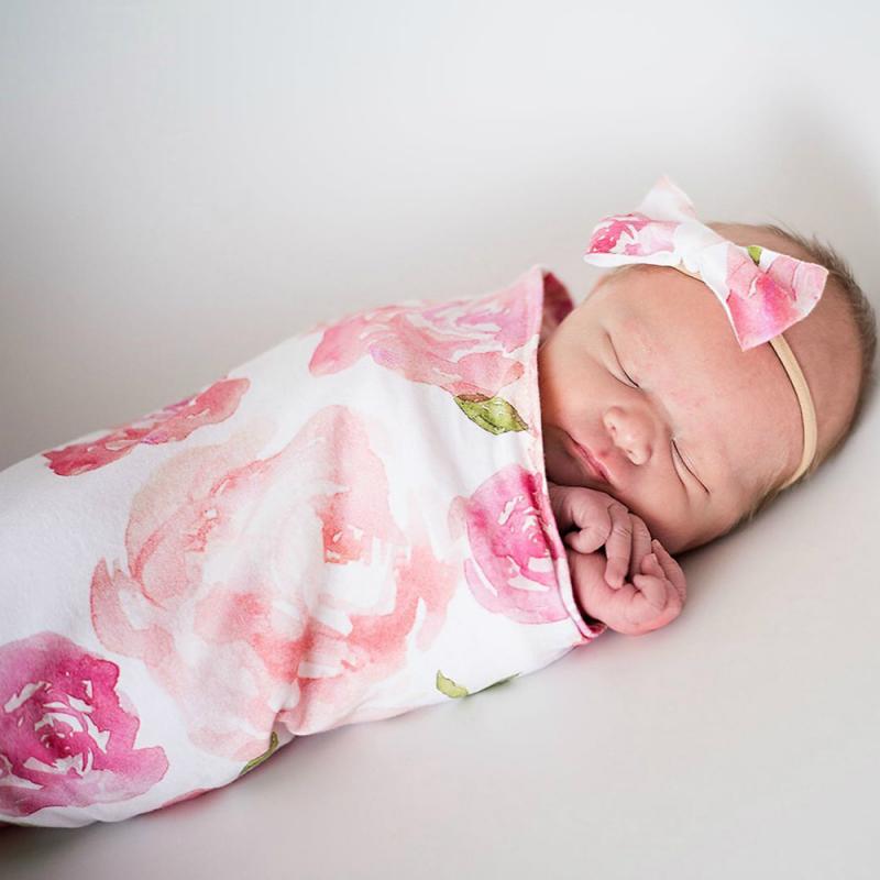 Baby Swaddle With Hair Band - My Little Fresh