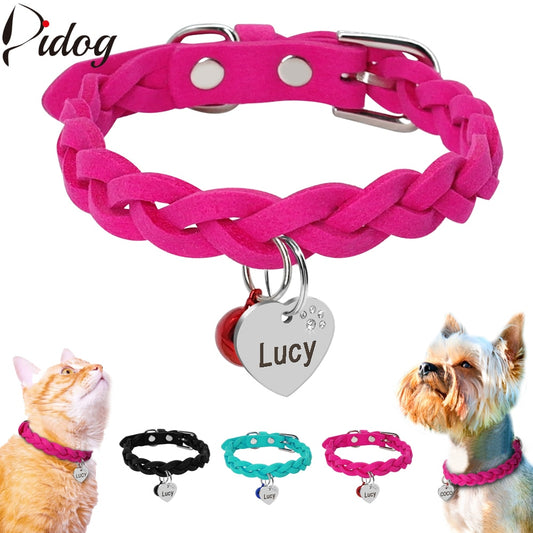 Personalized Braided Pet Collar - My Little Fresh