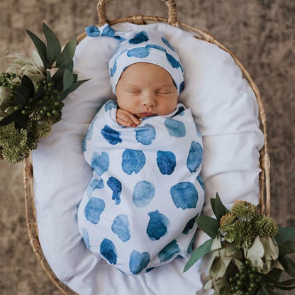 Baby Swaddle with Knotted Cap - My Little Fresh