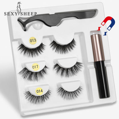 3 Pairs Magnetic Eyelashes Set - My Little Fresh