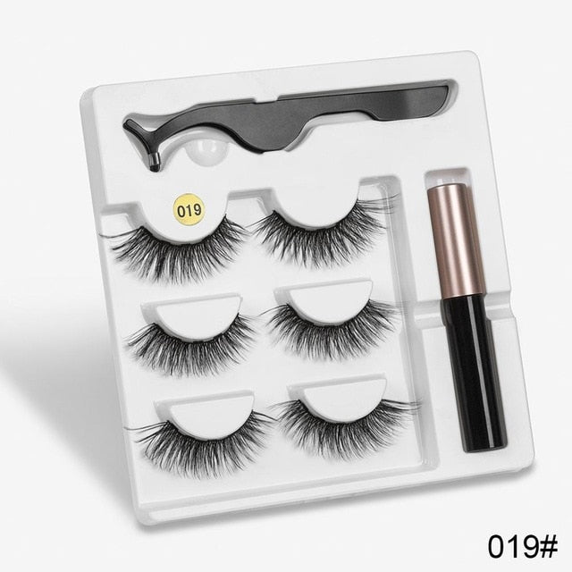 3 Pairs Magnetic Eyelashes Set - My Little Fresh