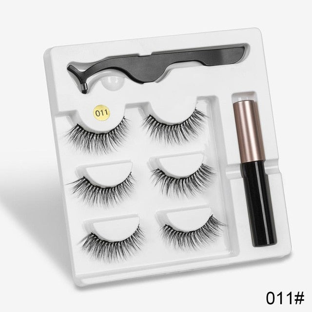 3 Pairs Magnetic Eyelashes Set - My Little Fresh