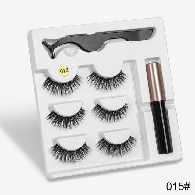 3 Pairs Magnetic Eyelashes Set - My Little Fresh