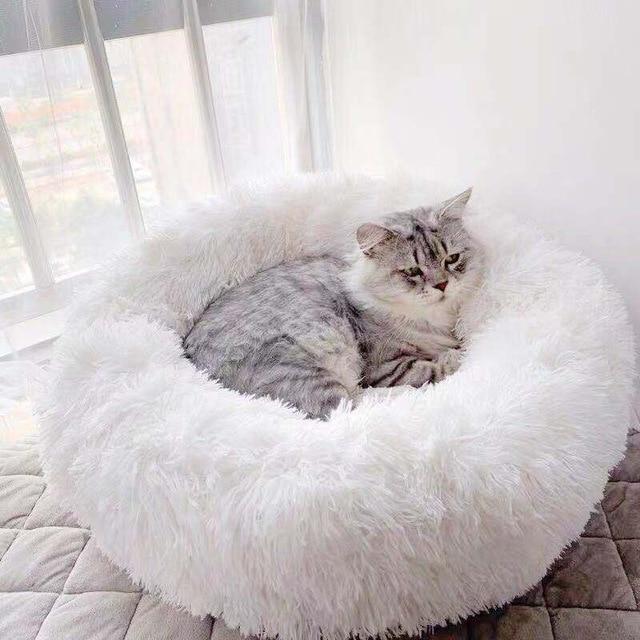 Donut Faux Fur Pet Bed - My Little Fresh