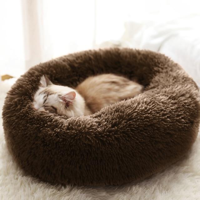 Donut Faux Fur Pet Bed - My Little Fresh