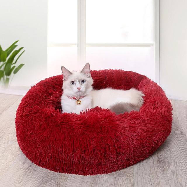 Donut Faux Fur Pet Bed - My Little Fresh