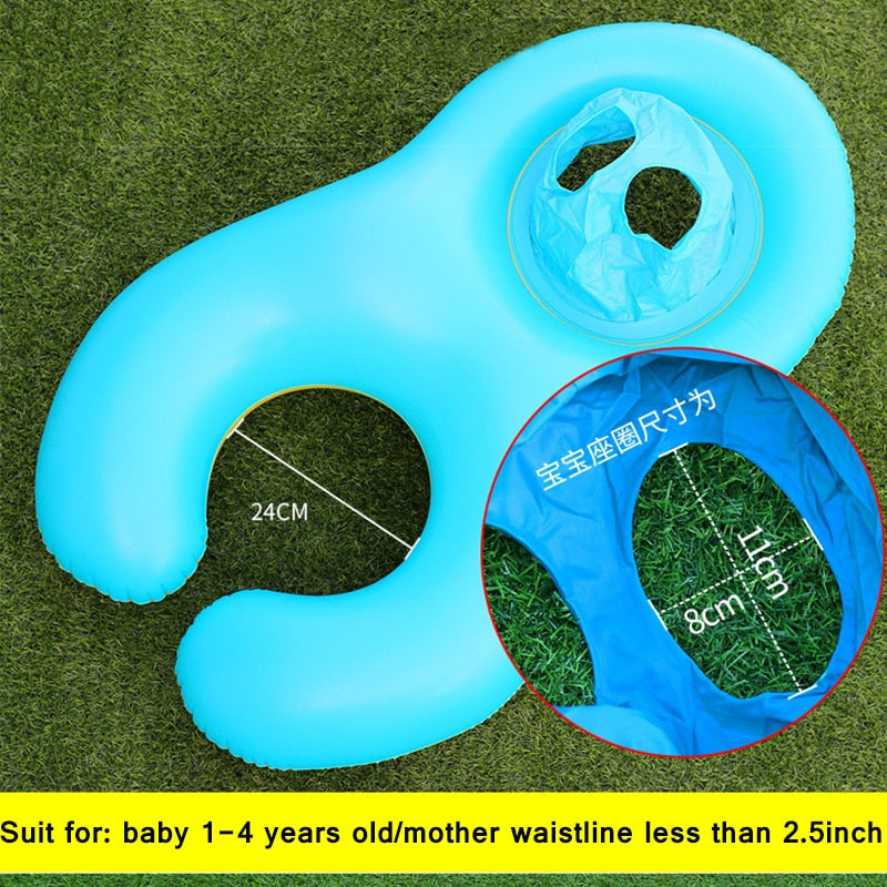 Mother Baby Sunshade Swimming Float - My Little Fresh