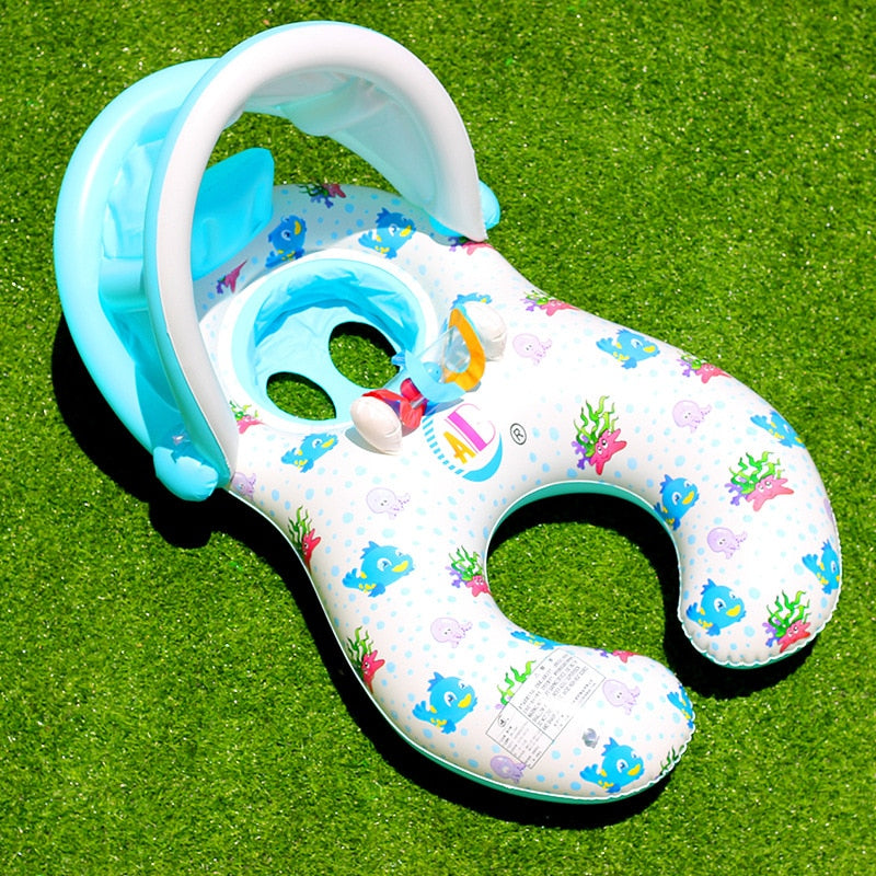 Mother Baby Sunshade Swimming Float - My Little Fresh