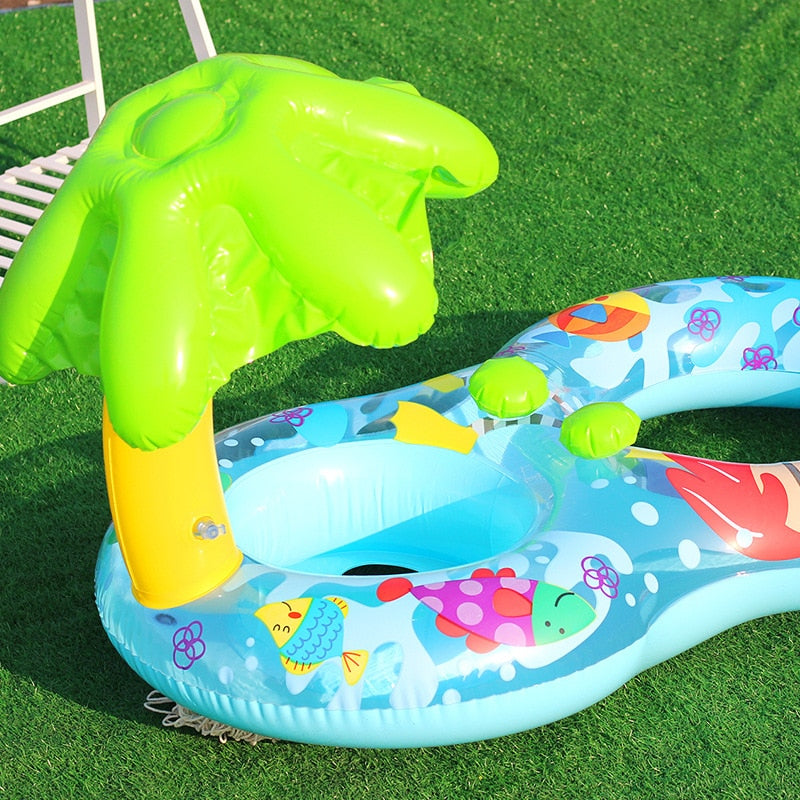 Mother Baby Sunshade Swimming Float - My Little Fresh