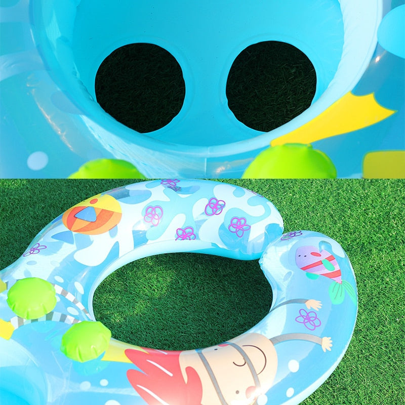 Mother Baby Sunshade Swimming Float - My Little Fresh