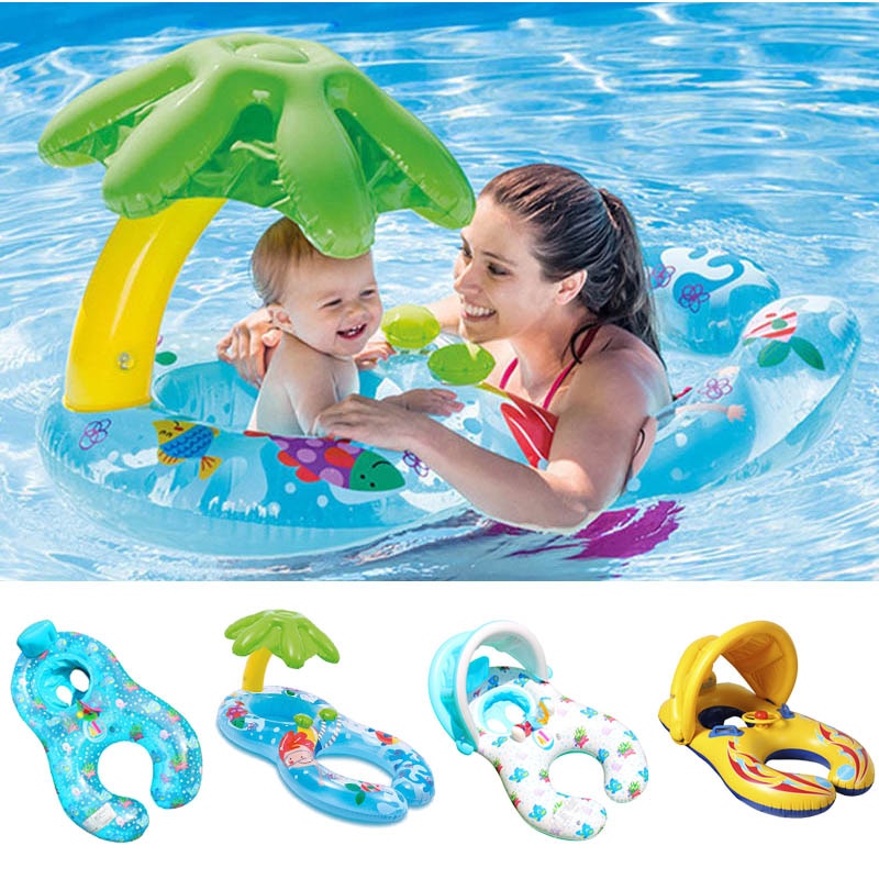 Mother Baby Sunshade Swimming Float - My Little Fresh