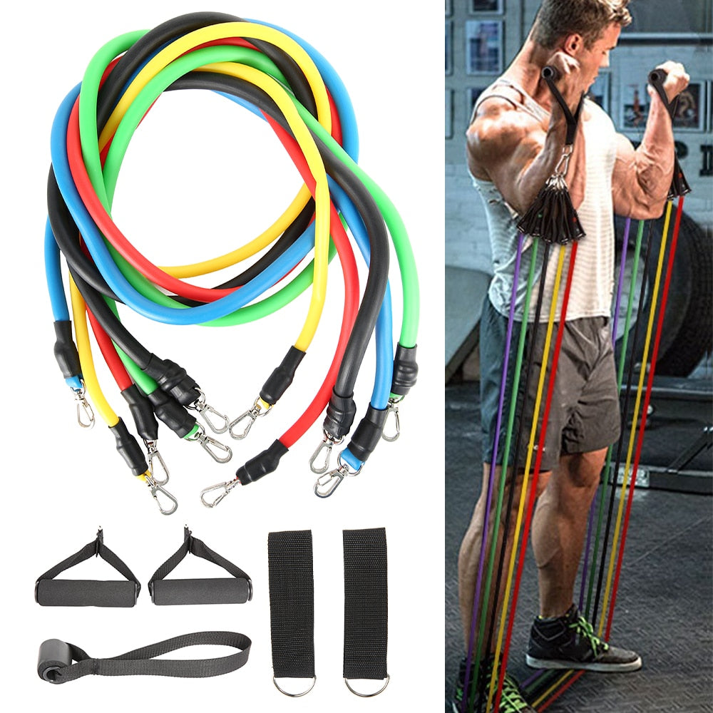 11 Pcs Resistance Bands Workout Set - My Little Fresh