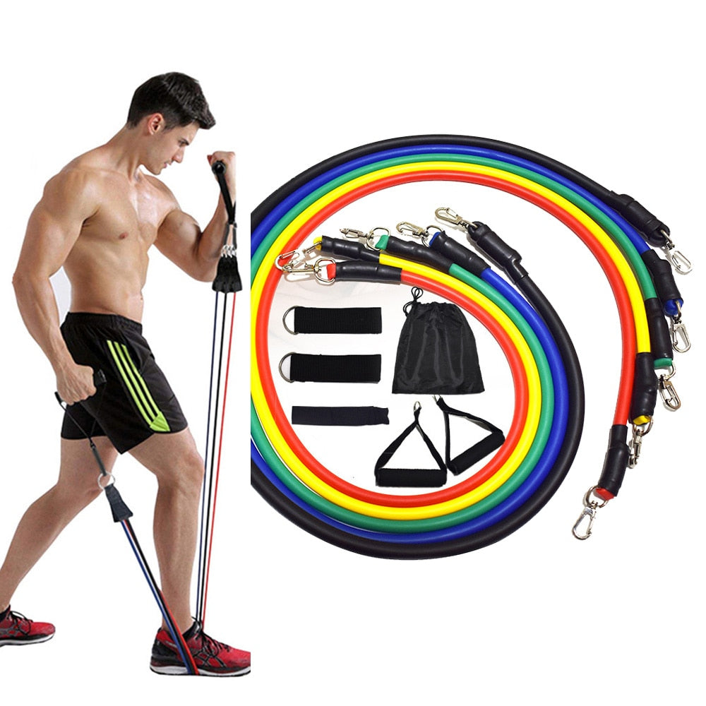 11 Pcs Resistance Bands Workout Set - My Little Fresh