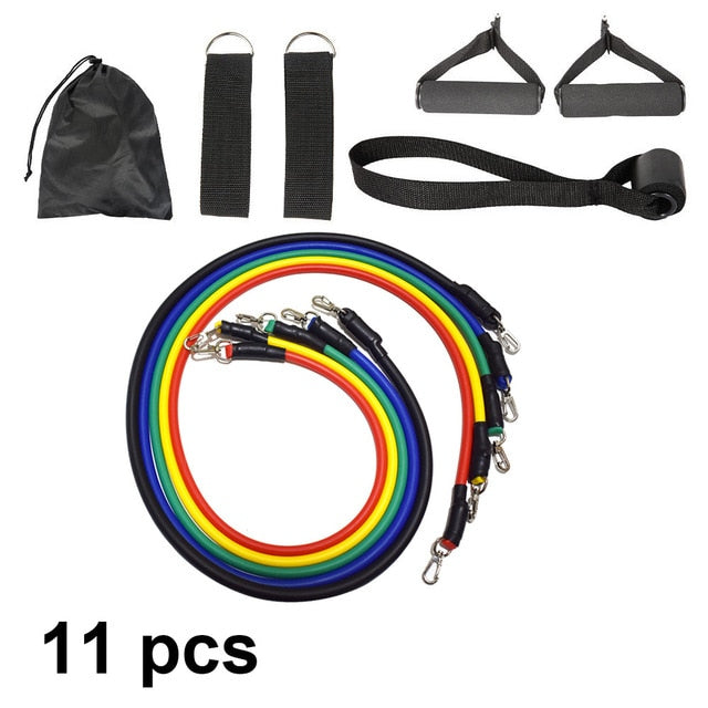 11 Pcs Resistance Bands Workout Set - My Little Fresh