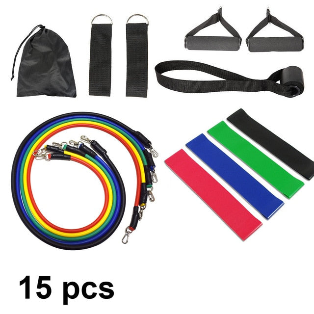 11 Pcs Resistance Bands Workout Set - My Little Fresh